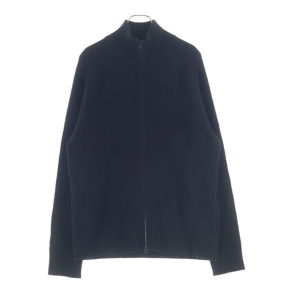 STONE ISLAND(ストーンアイランド) Zip-up knit ウール ダブルジップアップ ドライバーズニット セーター ブラック K2S155100083 S00FG