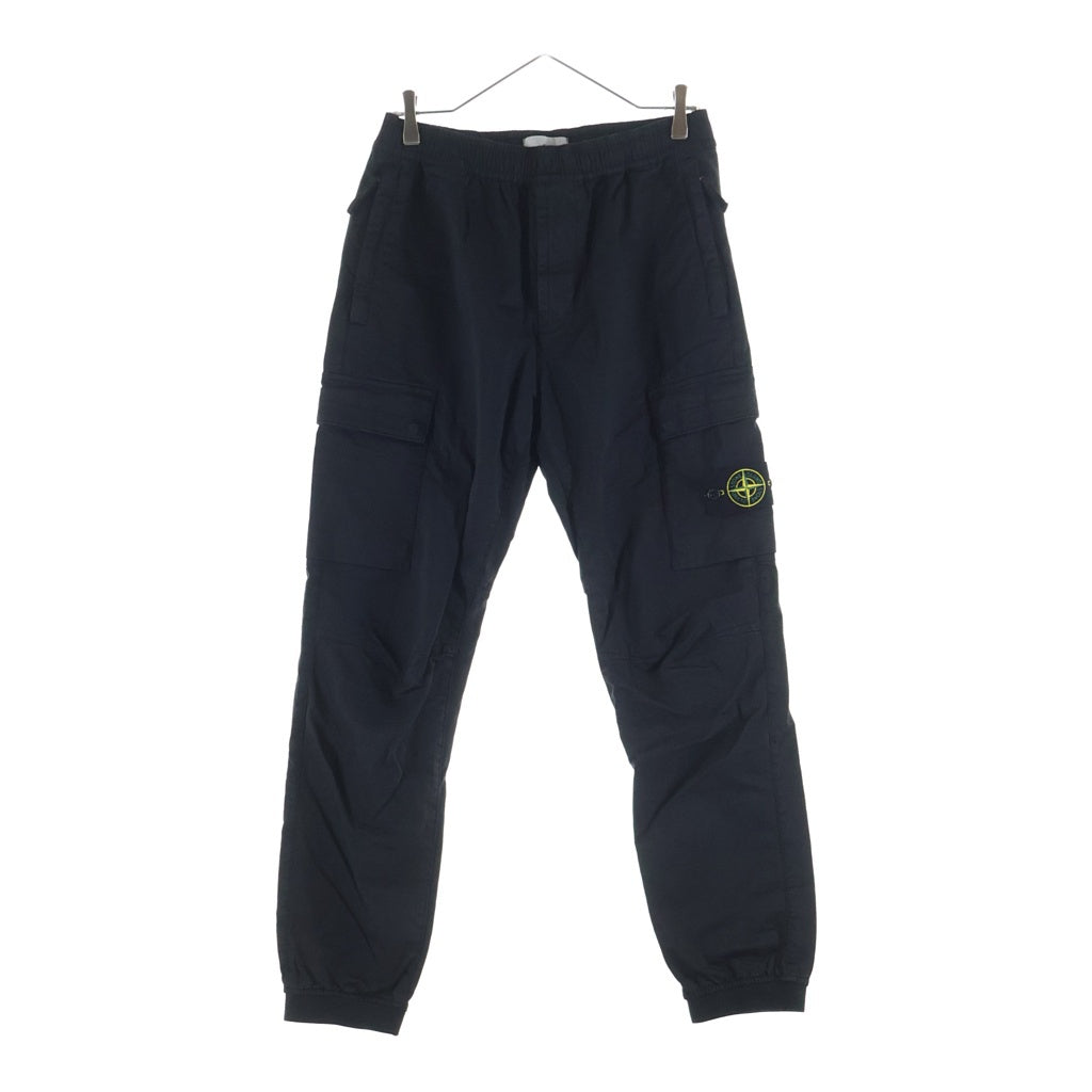 STONE ISLAND(ストーンアイランド) Cargo Pants コンパスロゴワッペン テーパードフィット カーゴパンツ ブラック K2S153100033 S0014