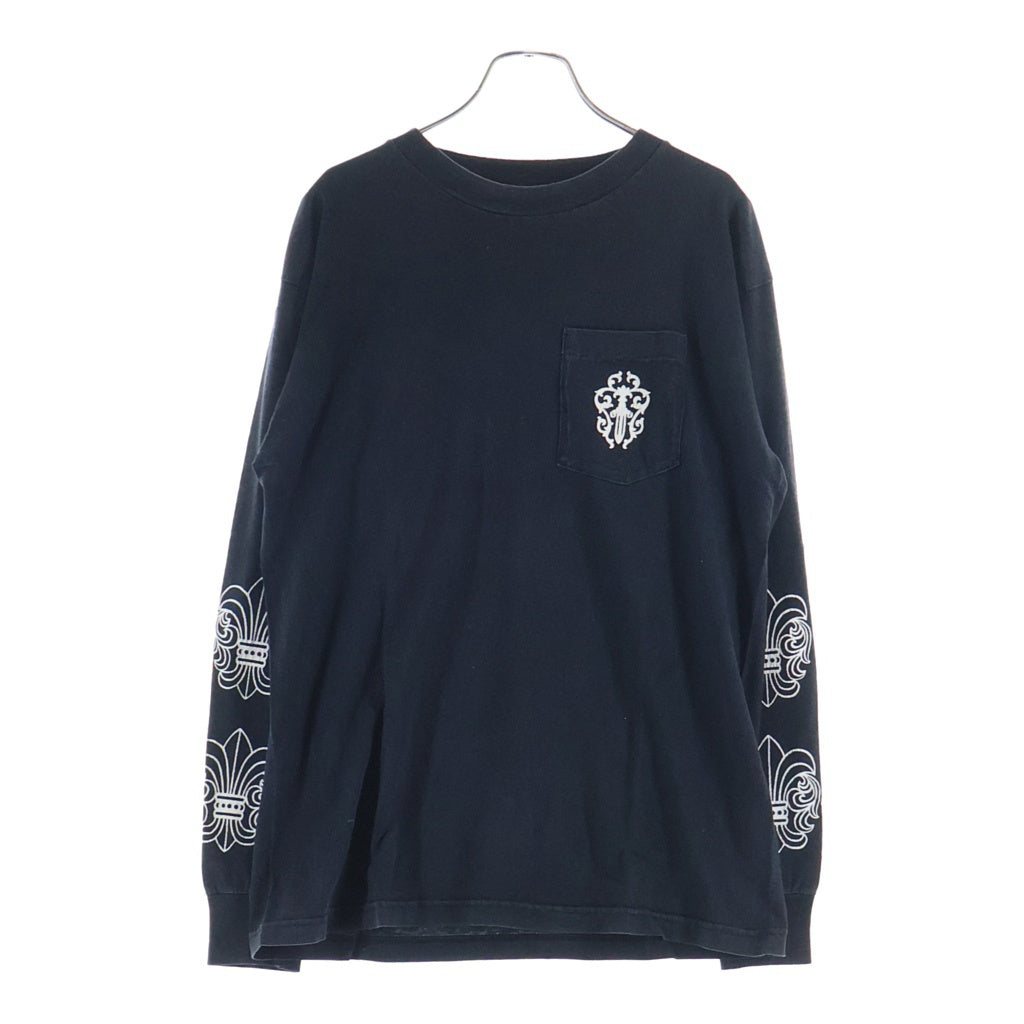 CHROME HEARTS(クロムハーツ) OLD BS FLR L/S TEE オールド ダガープリント アームBSフレア 長袖Tシャツ カットソー ブラック