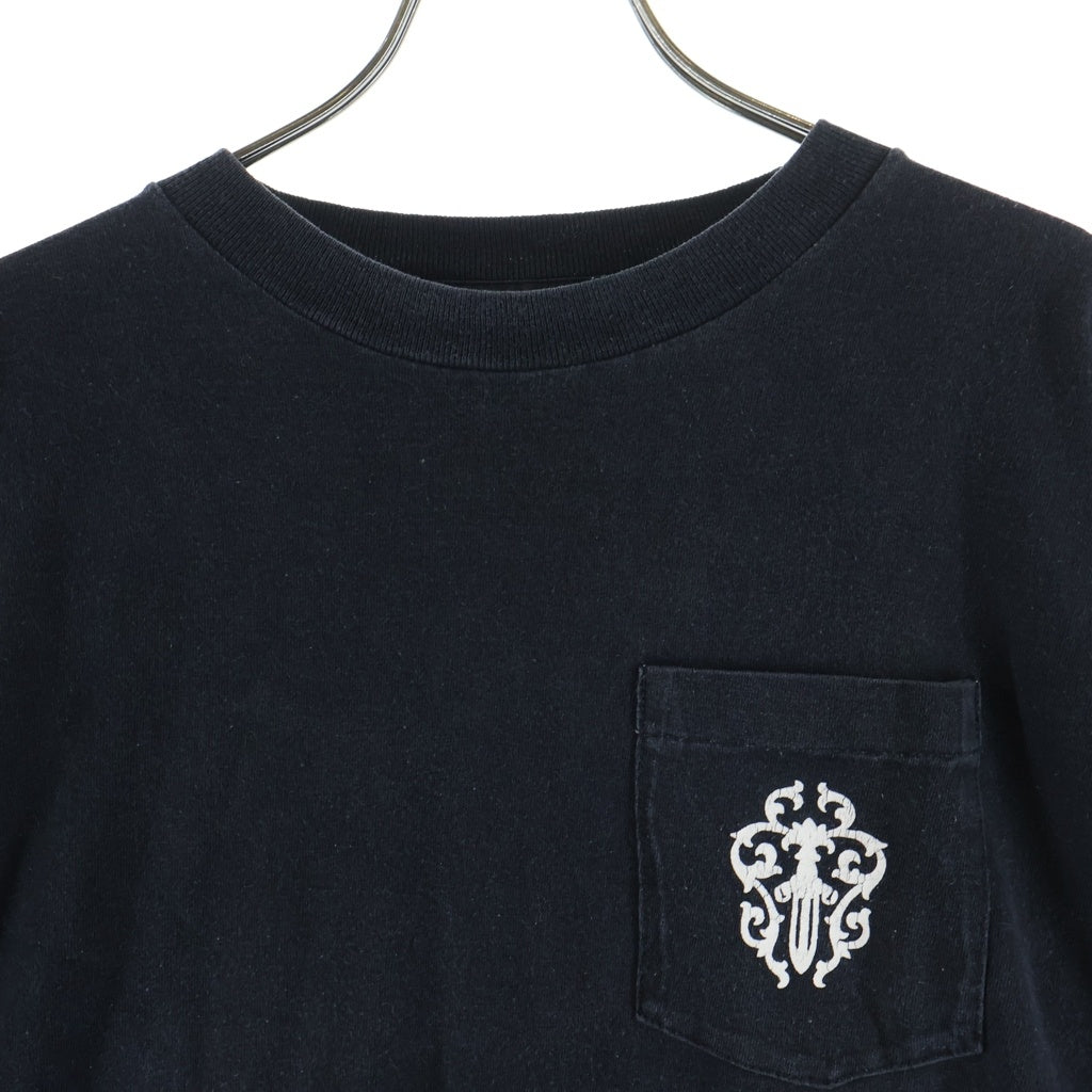 CHROME HEARTS(クロムハーツ) OLD BS FLR L/S TEE オールド ダガープリント アームBSフレア 長袖Tシャツ カットソー ブラック