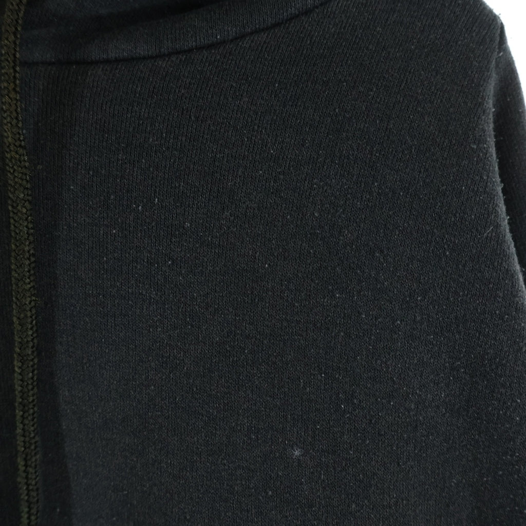 CHROME HEARTS(クロムハーツ) OLD THRML HD PLVR 裏地サーマル 袖フローラルプリントバックホースシュー プルオーバーパーカー ブラック