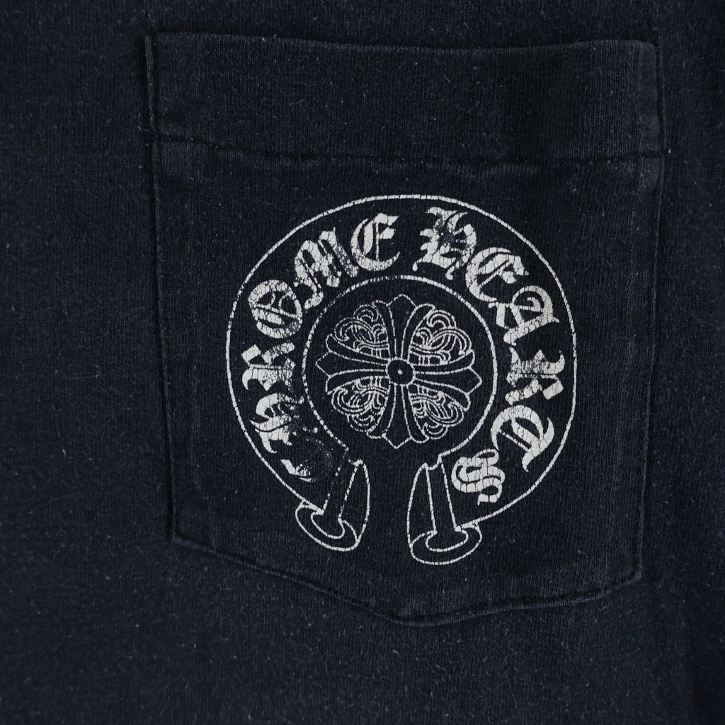 CHROME HEARTS(クロムハーツ) OLD CH NEW YORK L/S TEE オールド ニューヨーク限定 アームクロス 長袖Tシャツ カットソー ブラック
