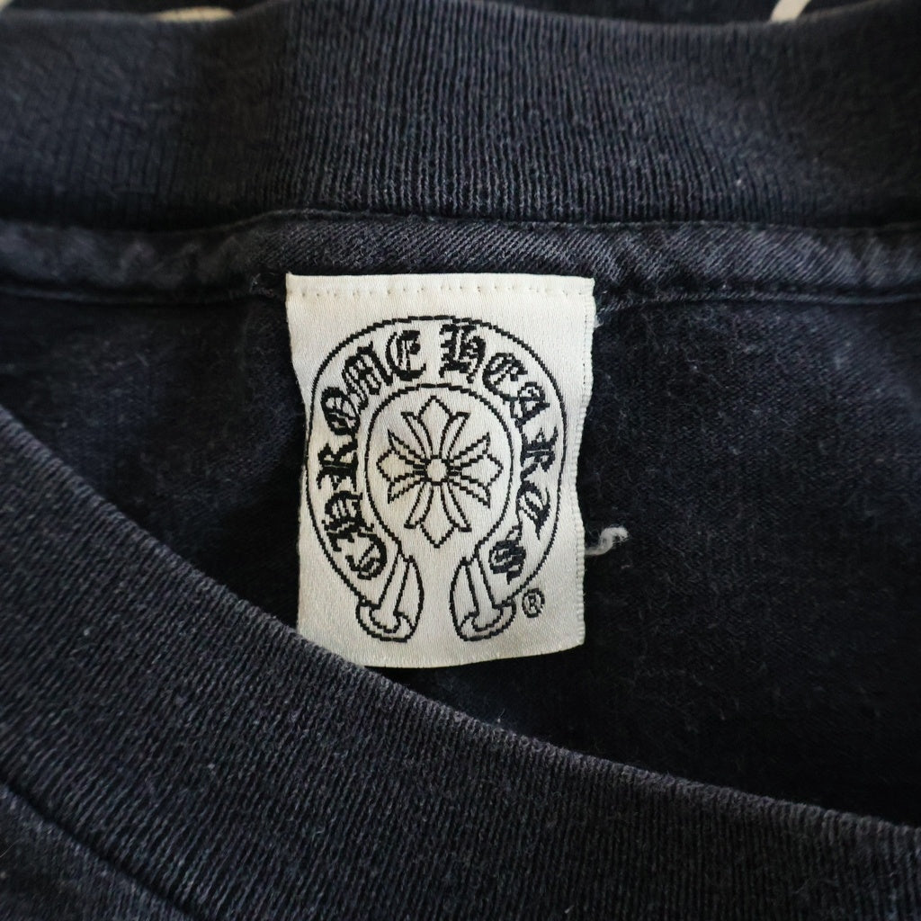 CHROME HEARTS(クロムハーツ) OLD CH NEW YORK L/S TEE オールド ニューヨーク限定 アームクロス 長袖Tシャツ カットソー ブラック