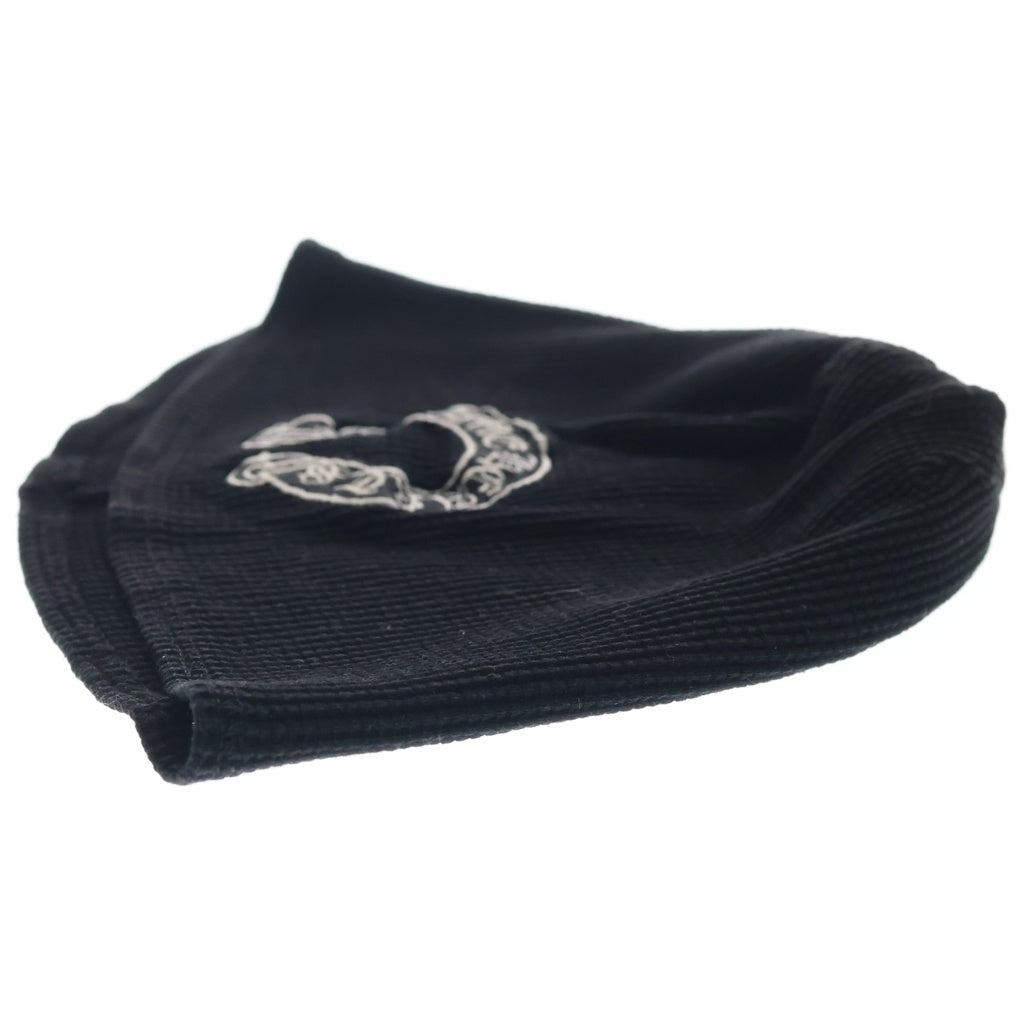 CHROME HEARTS(クロムハーツ) OLD THERMAL BEANIE オールド ホースシュー刺繍 サーマル ビーニー ニット帽 ブラック