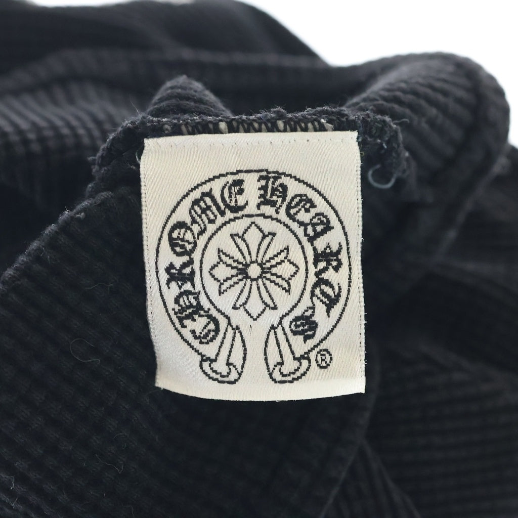 CHROME HEARTS(クロムハーツ) OLD THERMAL BEANIE オールド ホースシュー刺繍 サーマル ビーニー ニット帽 ブラック