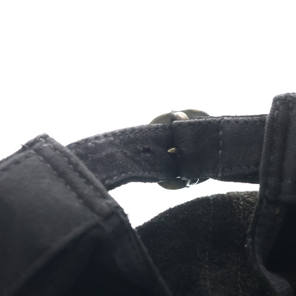 CHROME HEARTS(クロムハーツ) OLD TRUCKER CAP オールドトラッカーキャップ スウェード ヴァインダガー刺繍 帽子 ブラック