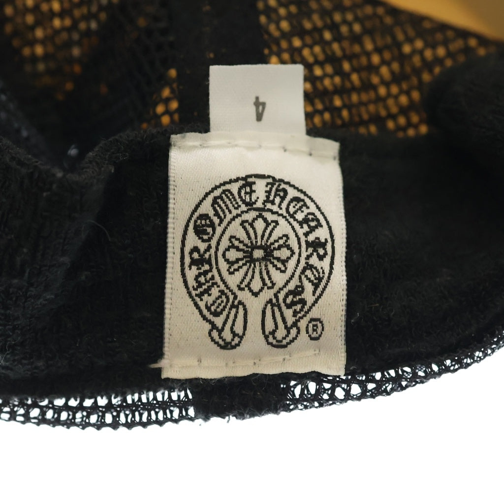 CHROME HEARTS(クロムハーツ) OLD TRUCKER CAP オールド CH FUCK パッチ メッシュ トラッカーキャップ 帽子 ブラック/ホワイト