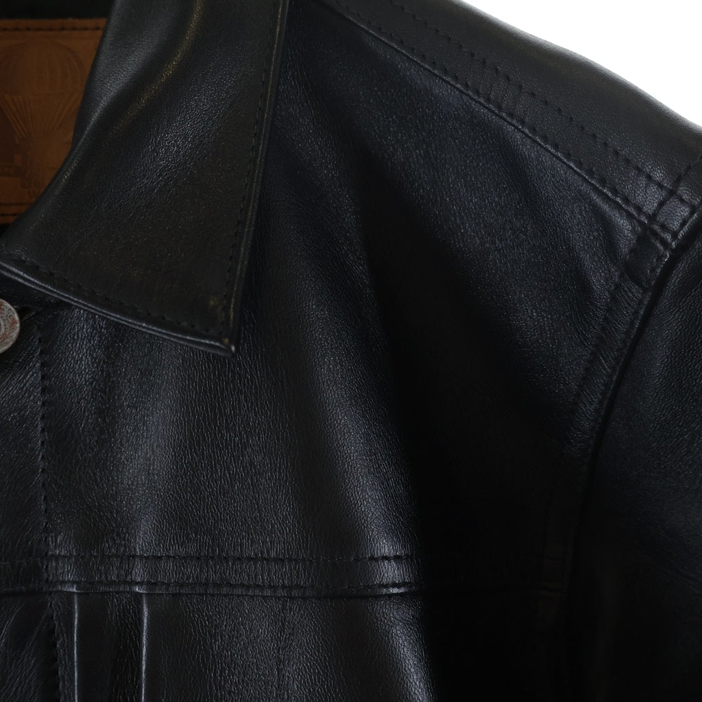 JELADO(ジェラード) 44 LETHER JACKET フロント月桂樹ボタン ホースハイド レザージャケット ブラック