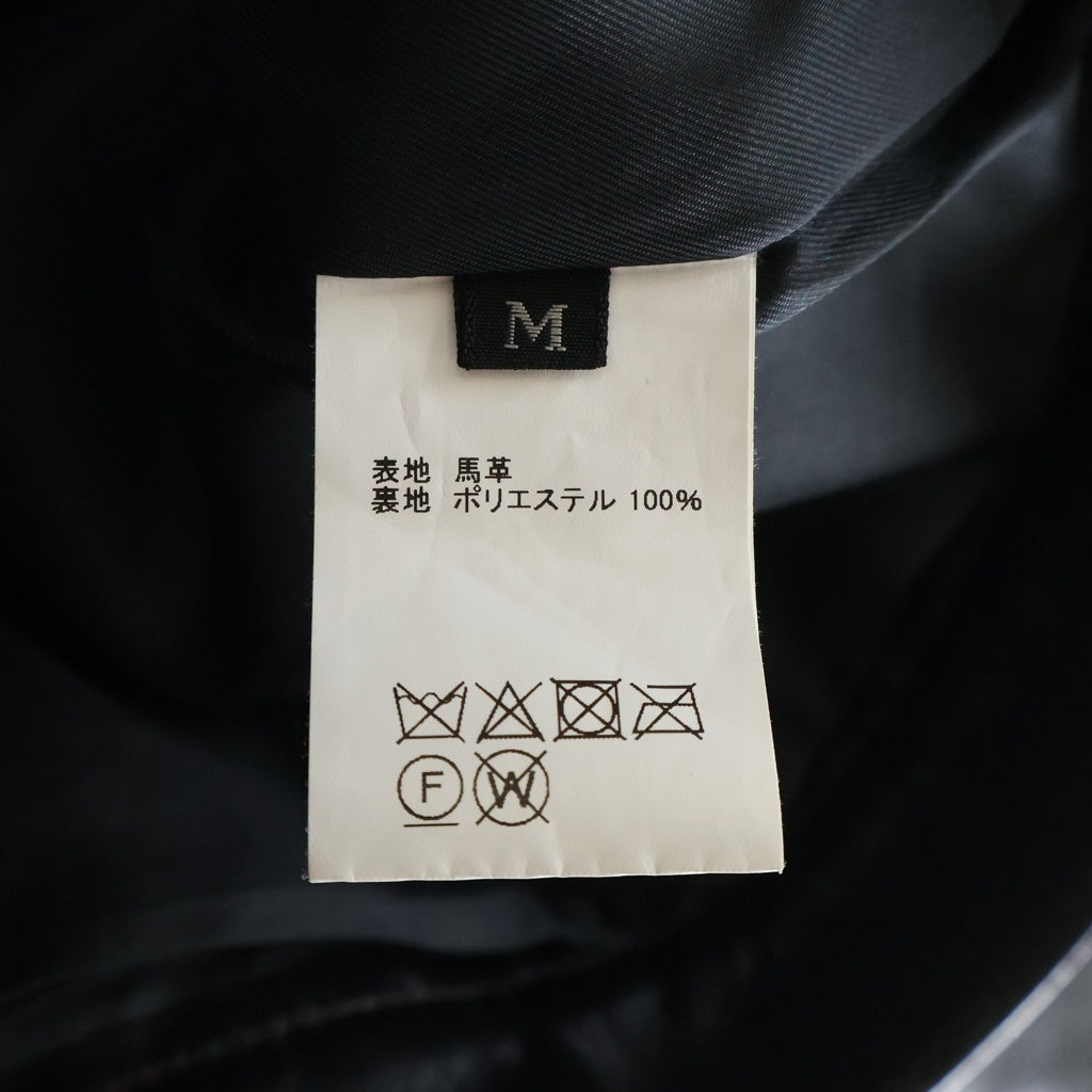 JELADO(ジェラード) 44 LETHER JACKET フロント月桂樹ボタン ホースハイド レザージャケット ブラック