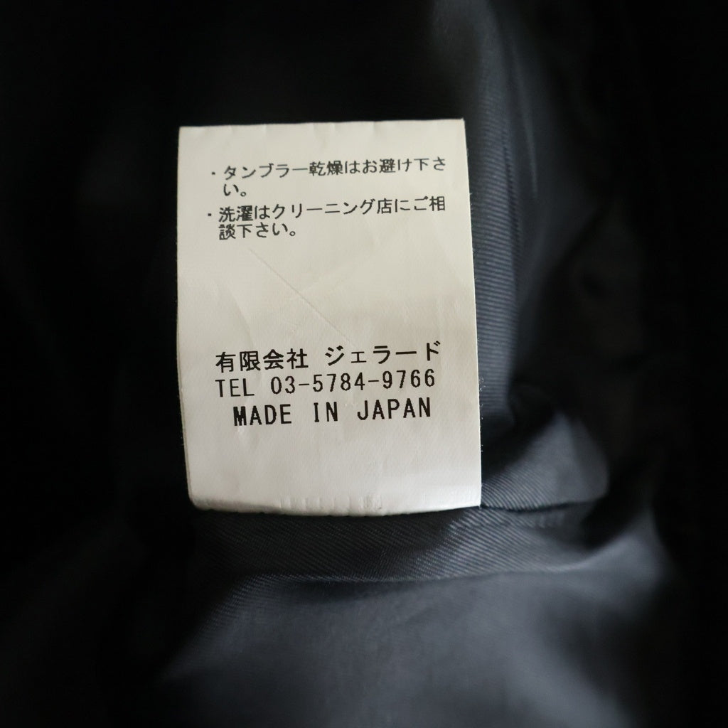 JELADO(ジェラード) 44 LETHER JACKET フロント月桂樹ボタン ホースハイド レザージャケット ブラック