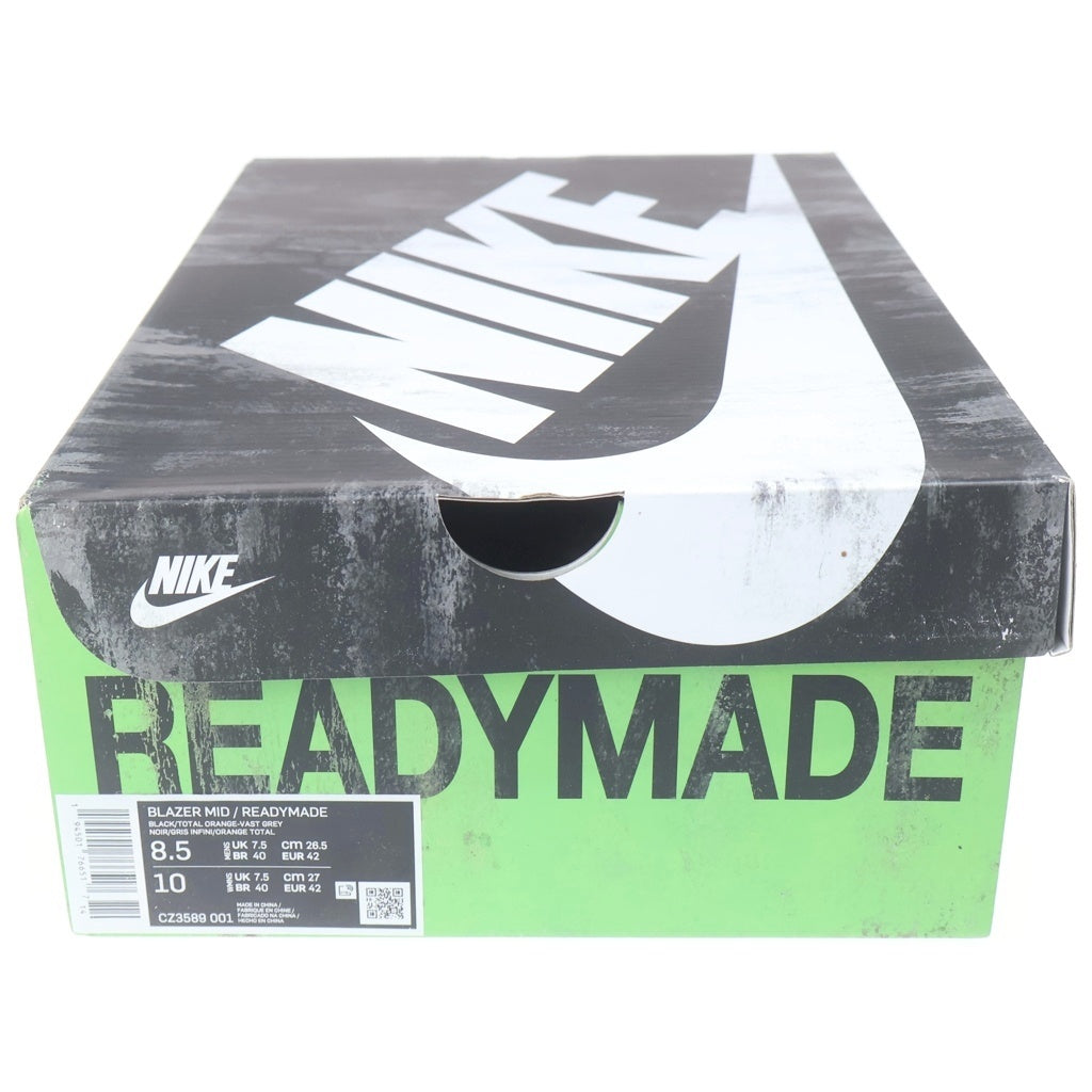 NIKE(ナイキ) × READYMADE BLAZER MID CZ3589-001 × レディメイド ブレーザー ミッドカットスニーカー シューズ ブラック US8.5/26.5cm