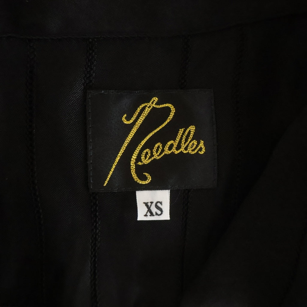 Needles(ニードルス) S/S Cowboy One-Up Shirt ストライプ 開襟 半袖シャツ ショートスリーブ ブラック 0T202