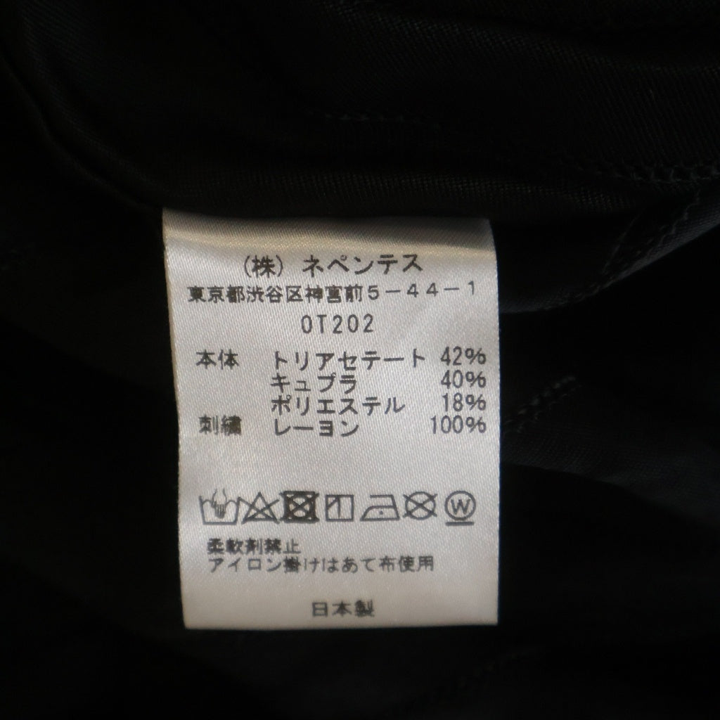 Needles(ニードルス) S/S Cowboy One-Up Shirt ストライプ 開襟 半袖シャツ ショートスリーブ ブラック 0T202