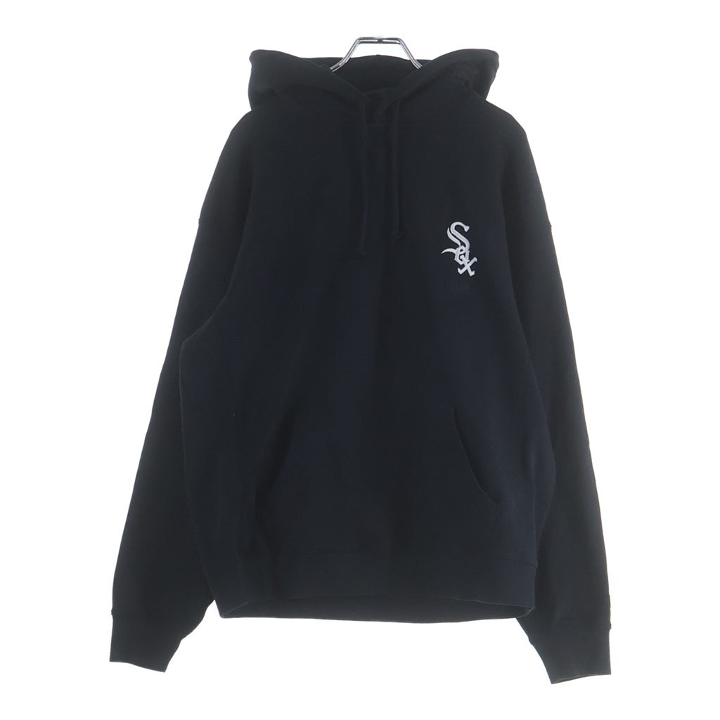 KITH(キス) MLB SOX HOODIE ソックス ロゴ刺繍 フーディー プルオーバー スウェットパーカー ブラック KHM030244