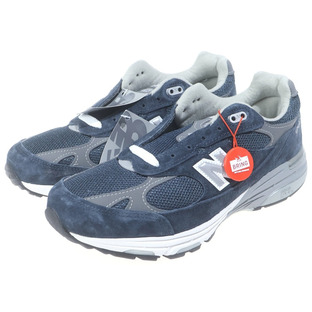 New Balance(ニューバランス) MR993NV スウェード メッシュ ローカットスニーカー ネイビー US8/26.0cm
