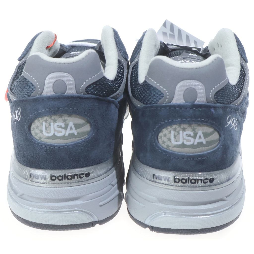 New Balance(ニューバランス) MR993NV スウェード メッシュ ローカットスニーカー ネイビー US8/26.0cm