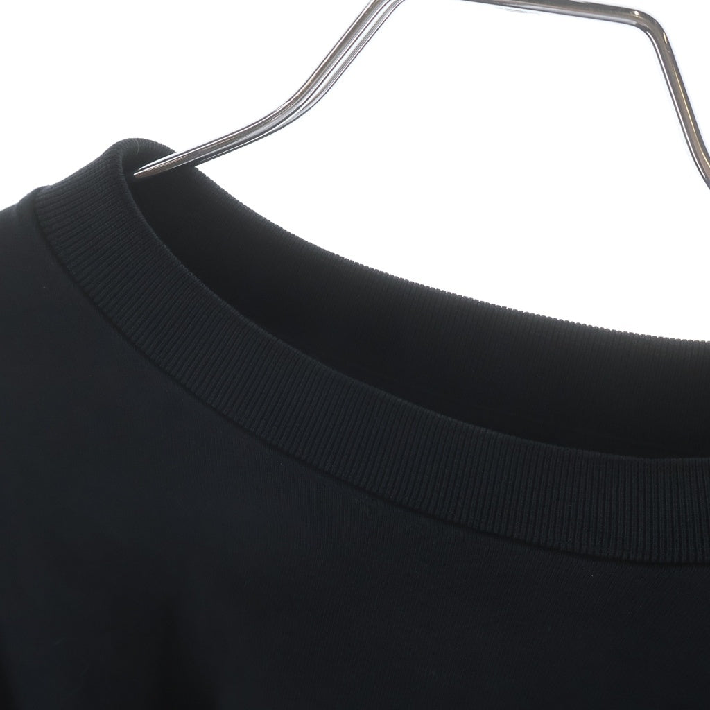 VETEMENTS(ヴェトモン) 22SS LONG SLEEVE LOGO LABEL T-SHIRT ロゴラベル ロングスリーブ 長袖Tシャツ カットソー ブラック UE52TR280X