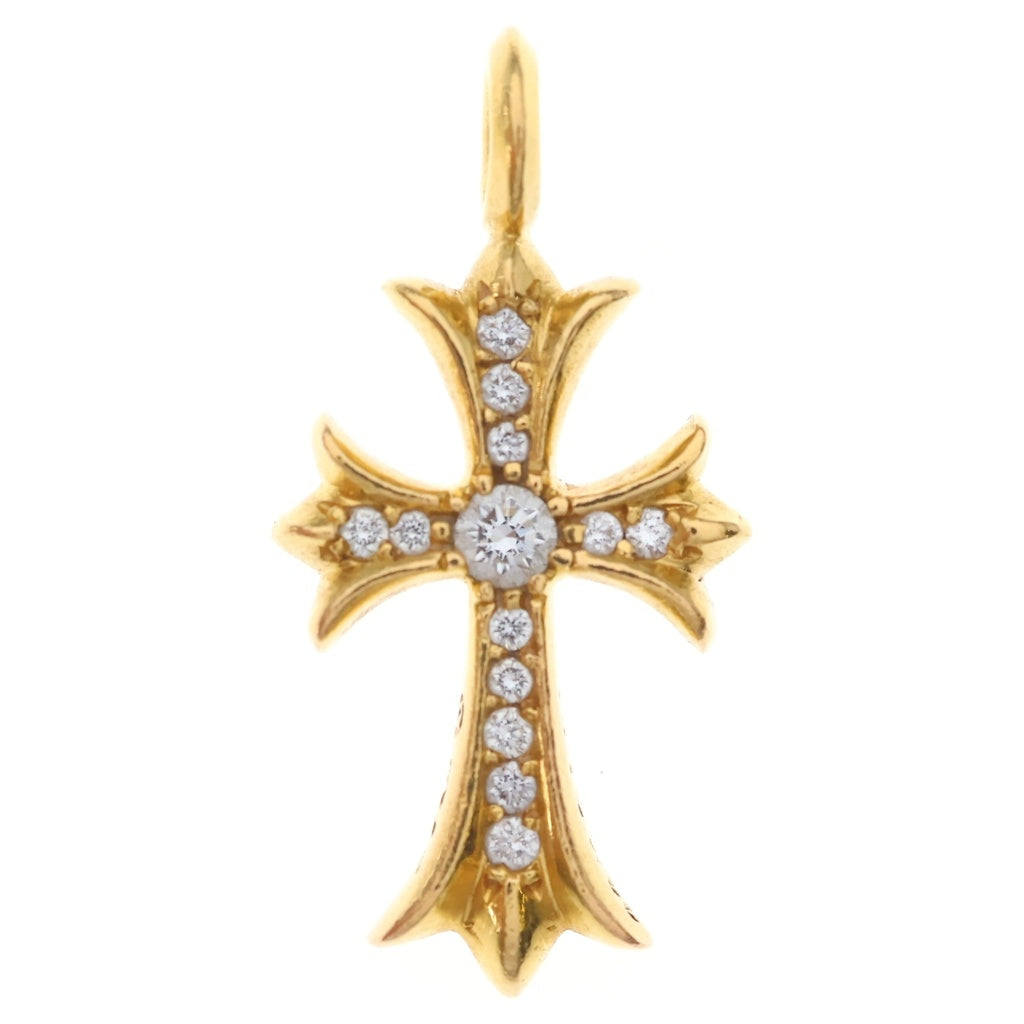 CHROME HEARTS(クロムハーツ) 22K TNY CRSF P/DIA タイニーファットクロス PAVEダイヤ ペンダントトップ ゴールドBCA033
