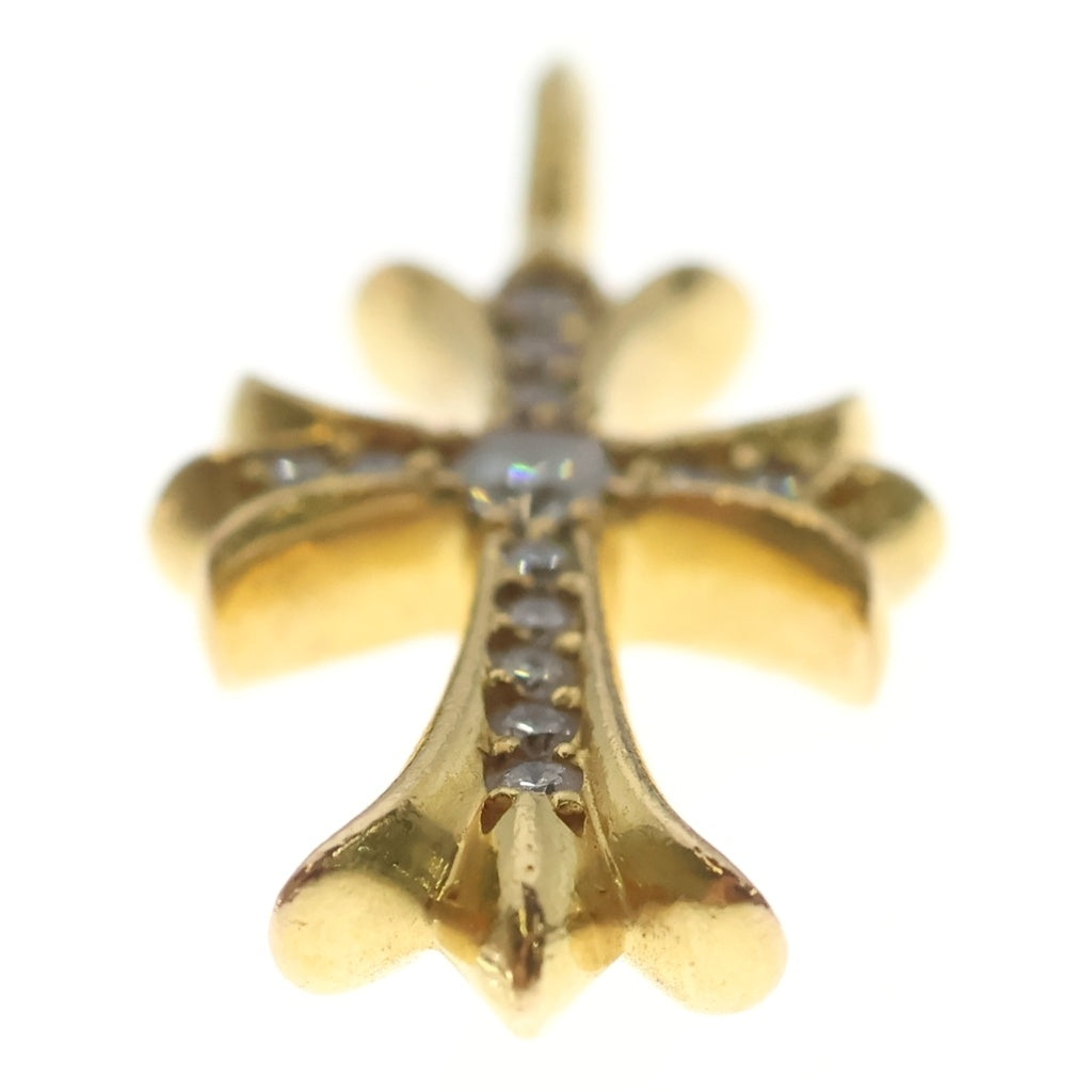 CHROME HEARTS(クロムハーツ) 22K TNY CRSF P/DIA タイニーファットクロス PAVEダイヤ ペンダントトップ ゴールドBCA033