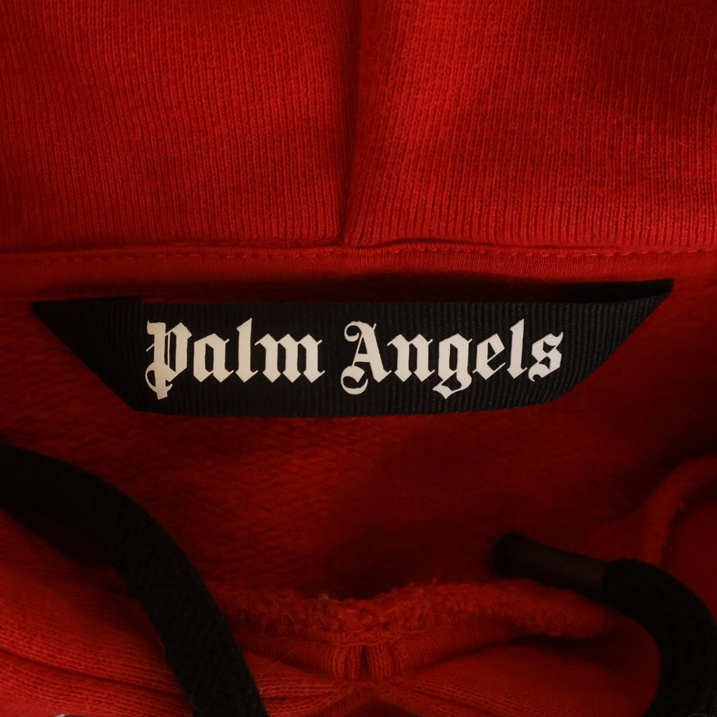 Palm Angels(パームエンジェルス) 20AW スプレーロゴ プルオーバーパーカー レッド PMBB003F20FLE001