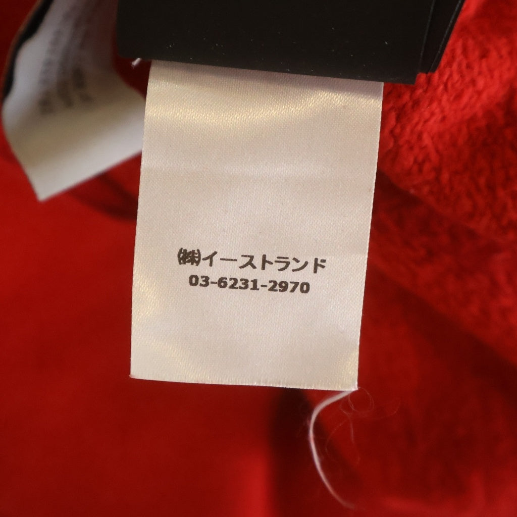 Palm Angels(パームエンジェルス) 20AW スプレーロゴ プルオーバーパーカー レッド PMBB003F20FLE001
