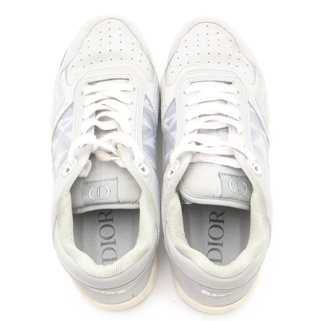 Christian Dior(クリスチャンディオール) B27 CD ダイヤモンド柄 レザー ローカット スニーカー グレー 3SN272ZPP_H868