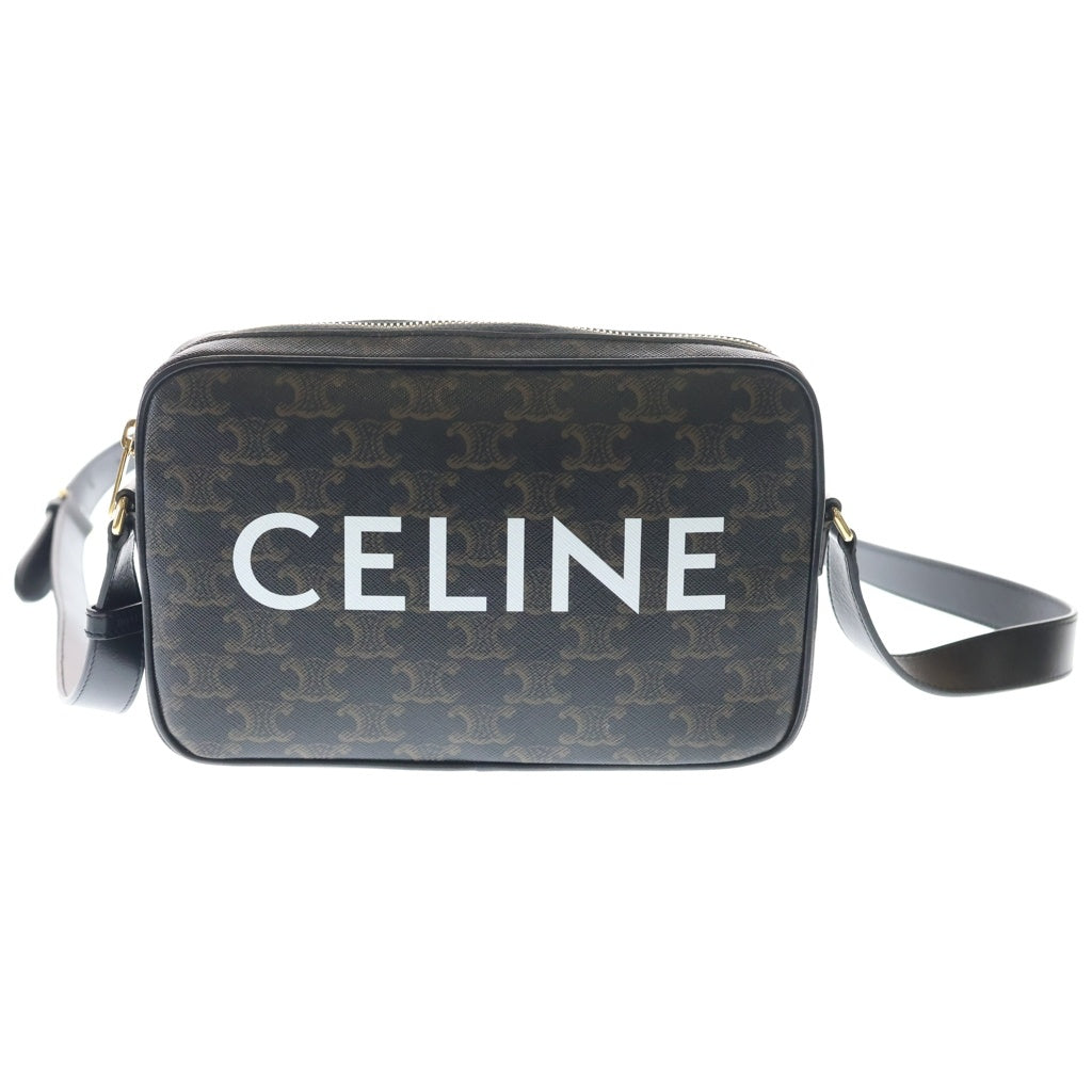 CELINE(セリーヌ) トリオンフ コーテッドキャンバス ミディアム ショルダーバッグ ブラウン F-DR-2242 レディース
