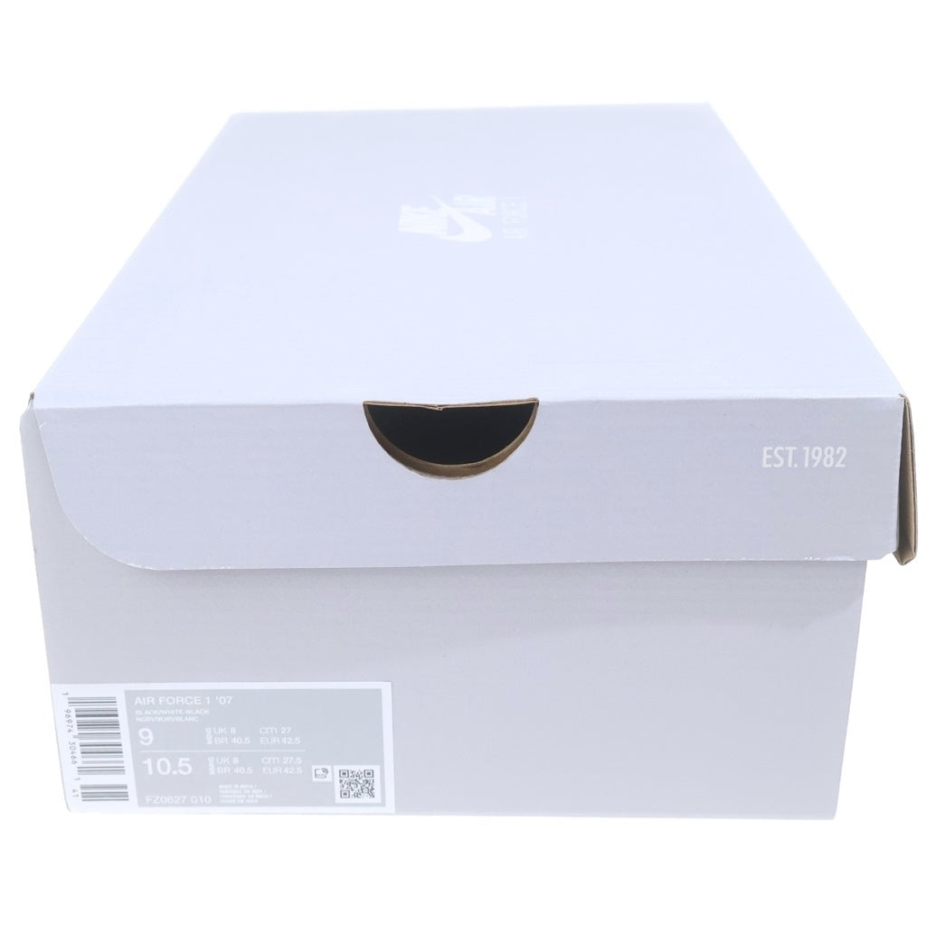 NIKE(ナイキ) AIR FORCE 1 LOW 07 FZ0627-010 エアフォース1 ローカットスニーカー ブラック/ホワイト US9/27cm