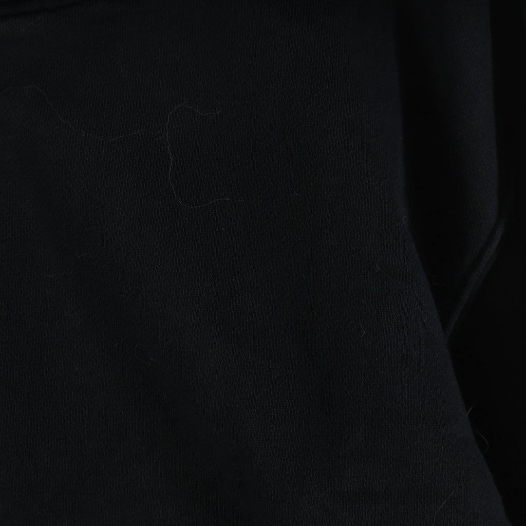 NO BRAND(ノーブランド) ALLCAPO オールカポ CROPPED BIG ZIPUP HOODIE クロップド ビッグ フーディ ジップアップパーカー ブラック