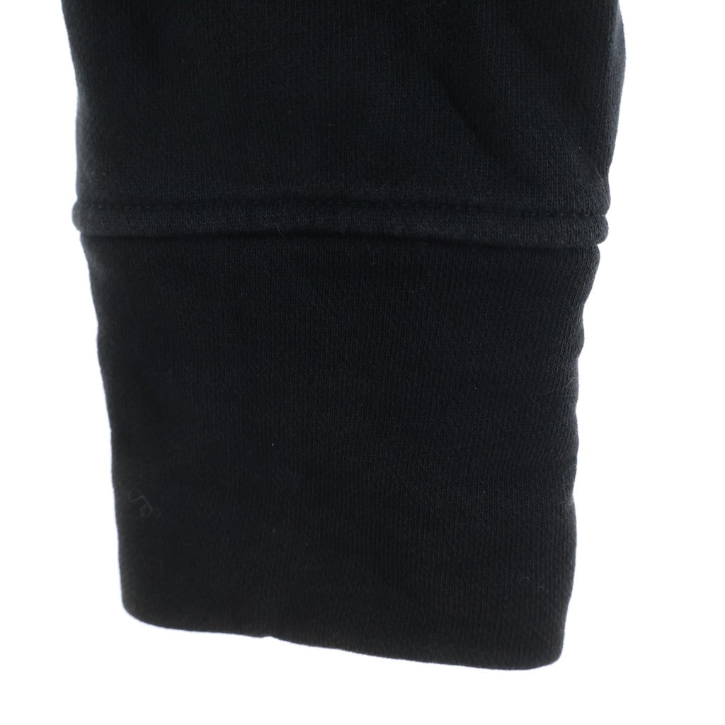 NO BRAND(ノーブランド) ALLCAPO オールカポ CROPPED BIG ZIPUP HOODIE クロップド ビッグ フーディ ジップアップパーカー ブラック