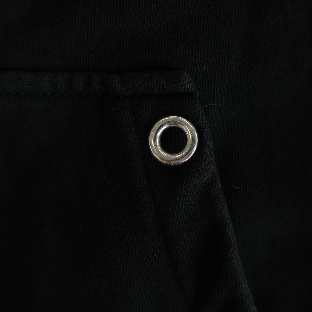 NO BRAND(ノーブランド) ALLCAPO オールカポ CROPPED BIG ZIPUP HOODIE クロップド ビッグ フーディ ジップアップパーカー ブラック