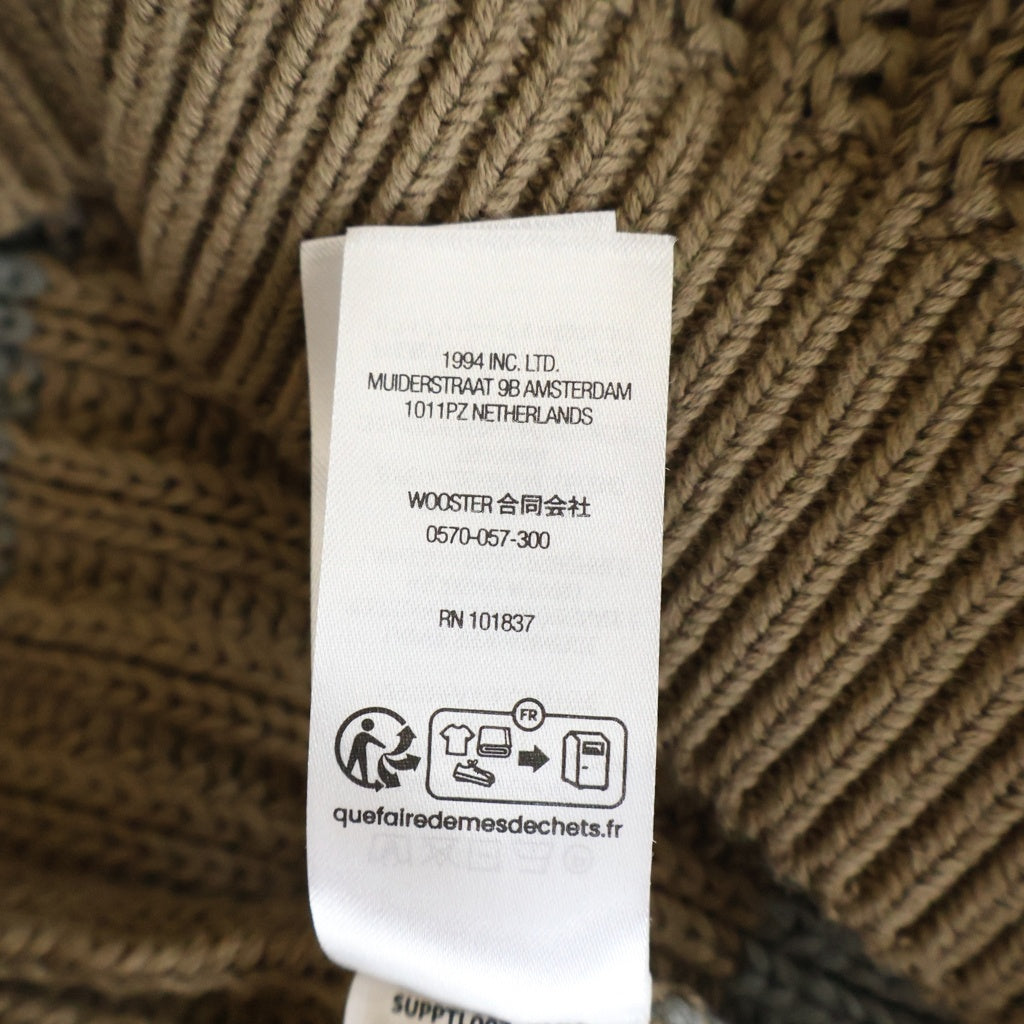 SUPREME(シュプリーム) 25SS Loose Gauge Stripe Small Box Sweater ルーズゲージ ストライプ スモールボックスロゴ ニットセーター ブラウン/グレー