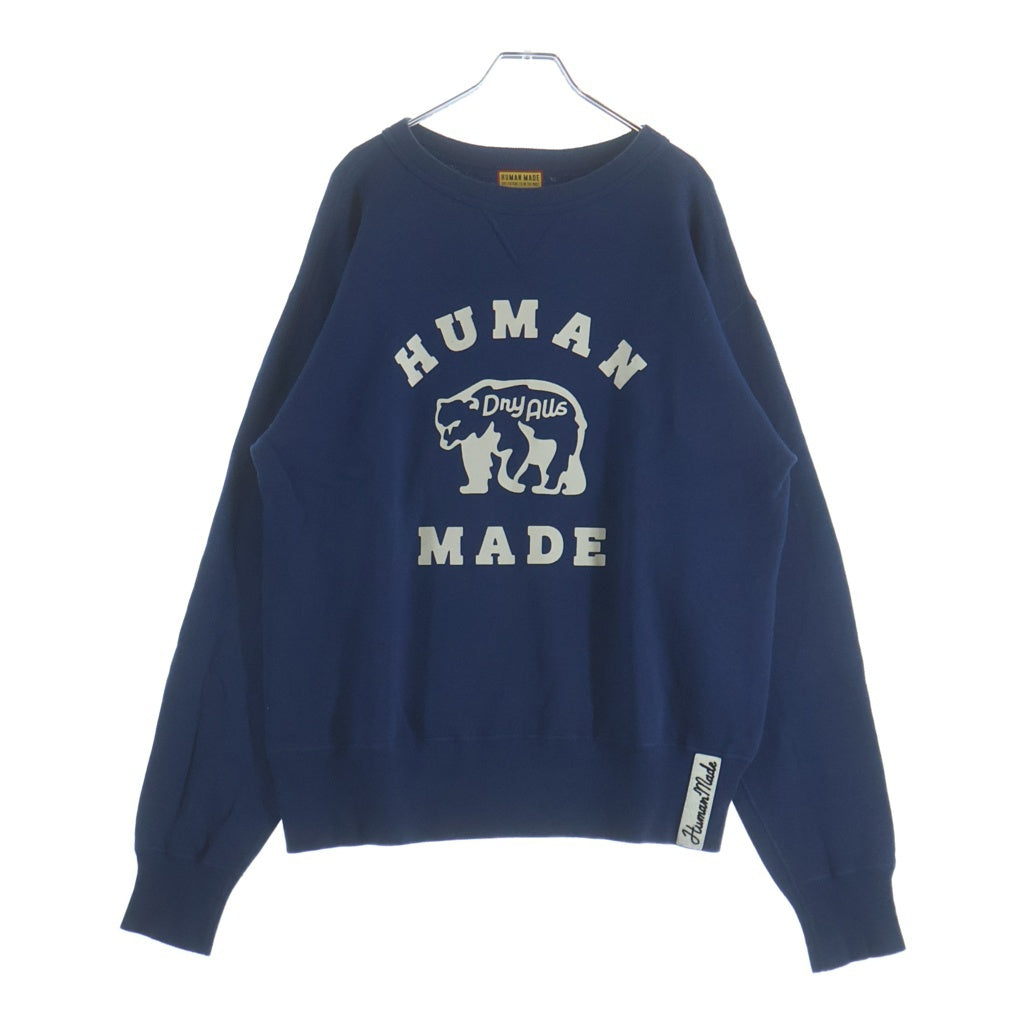 HUMAN MADE(ヒューマンメイド) TSURIAMI SWEATSHIRT ツリアミ クルーネック スウェット ブルー HM30CS028
