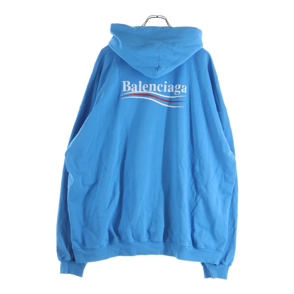 BALENCIAGA バレンシアガ Political Campaign Large Fit Hoodie ポリティカル キャンペーン ラージフィット フーディー パーカー ブルー 620973 TNVG6 BALENCIAGA(バレンシアガ) Political Campaign Large Fit Hoodie