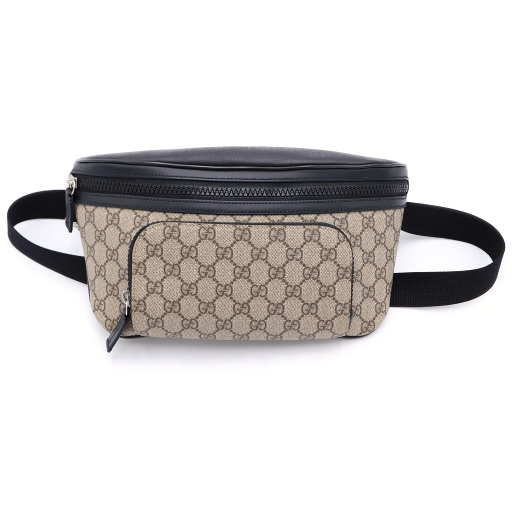 GUCCI(グッチ) GGスプリーム ベルト ショルダー ボディバッグ 779843 ブラウン/ブラック