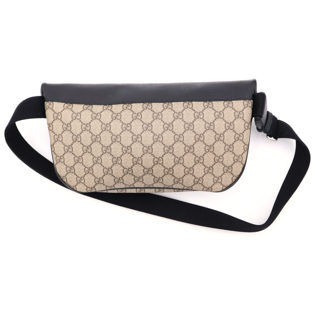 GUCCI(グッチ) GGスプリーム ベルト ショルダー ボディバッグ 779843 ブラウン/ブラック