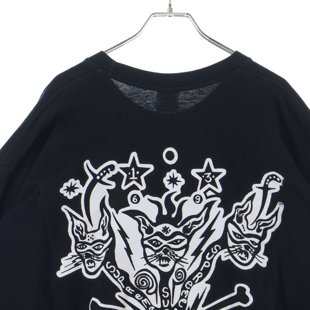 SUPREME(シュプリーム) 21SS Clayton Patterson L/S Tee クレイトン パターソン バックプリント長袖Tシャツ ブラック
