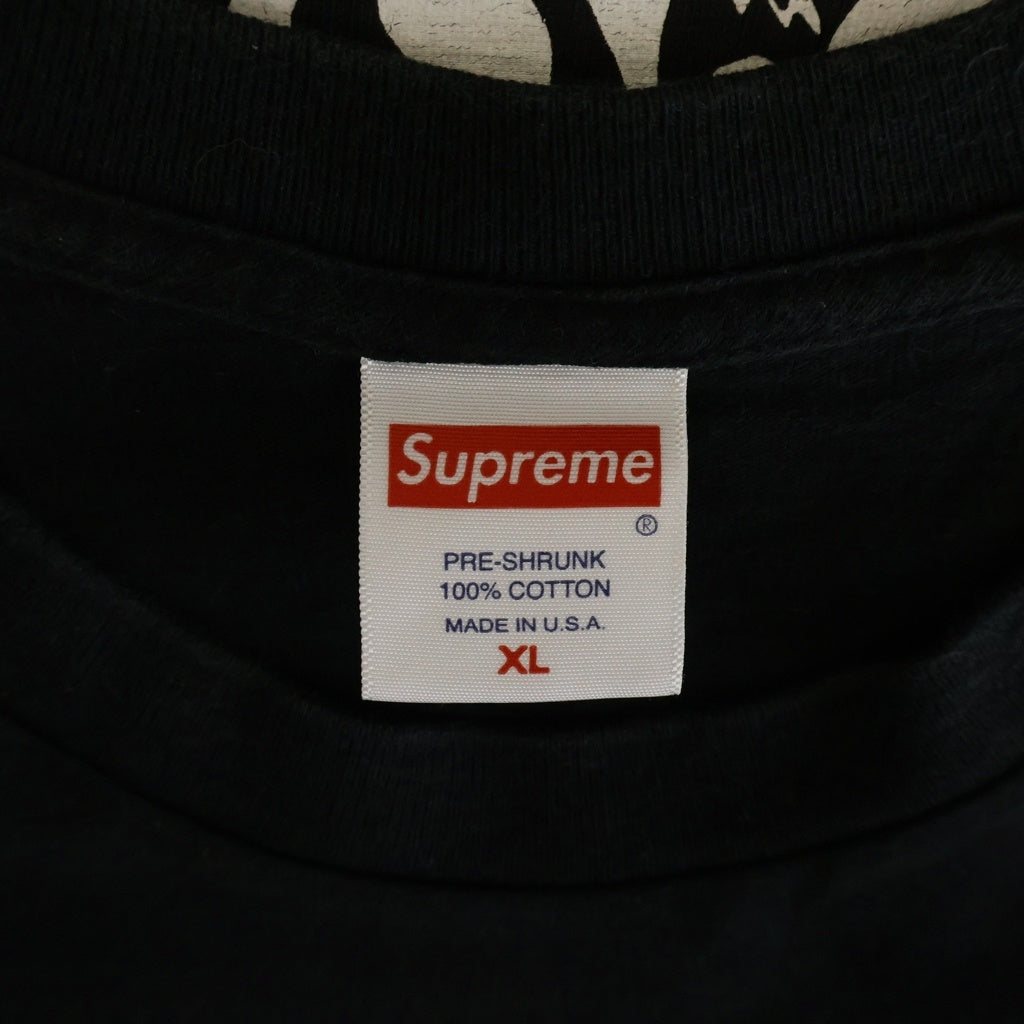 SUPREME(シュプリーム) 21SS Clayton Patterson L/S Tee クレイトン パターソン バックプリント長袖Tシャツ ブラック
