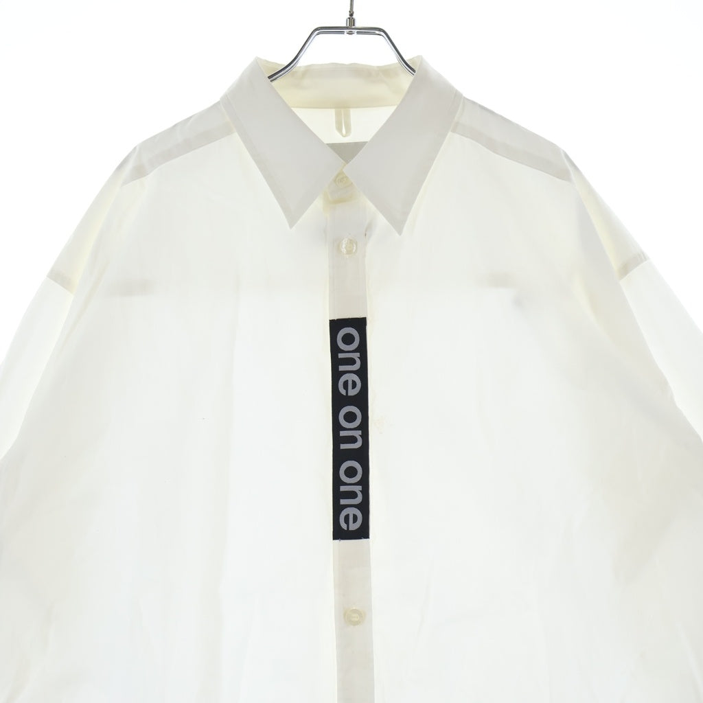 WTAPS(ダブルタップス) 22AW ×UNDERCOVER ONE ON ONE アンダーカバー ワンオンワン コットン 長袖シャツ ホワイト UC2B9401