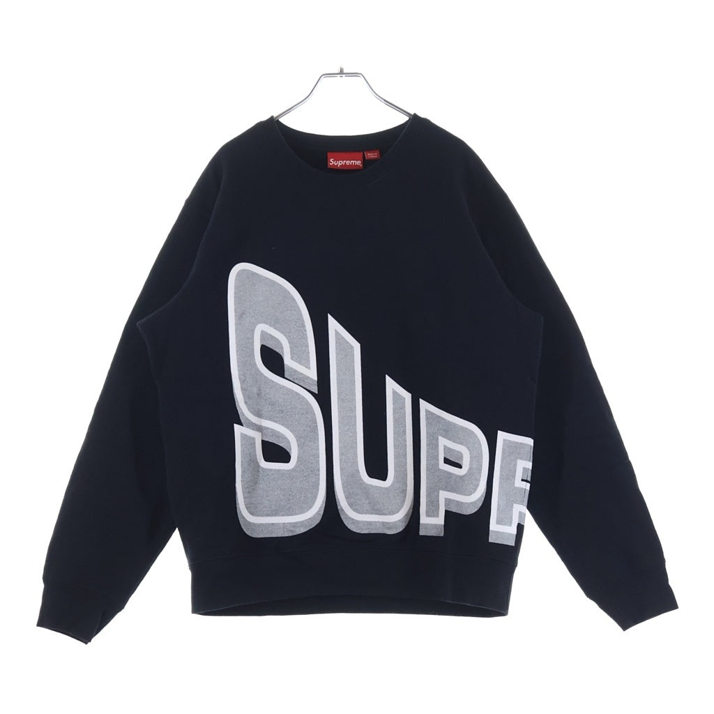 SUPREME(シュプリーム) 21AW Side Arc Crewneck アーチロゴ クルーネック 長袖スウェット トレーナー ブラック