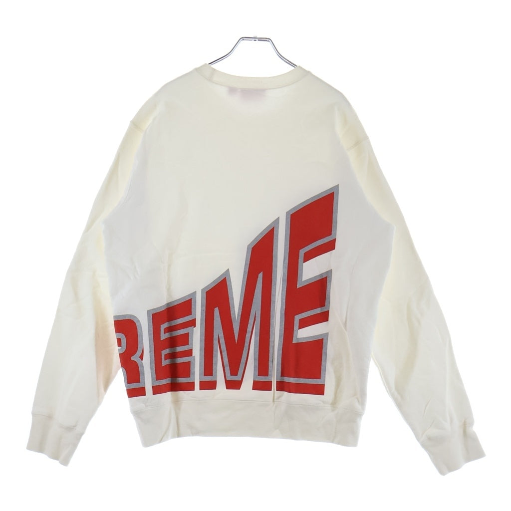 SUPREME(シュプリーム) 21AW Side Arc Crewneck アーチロゴ クルーネック 長袖スウェット トレーナー ホワイト