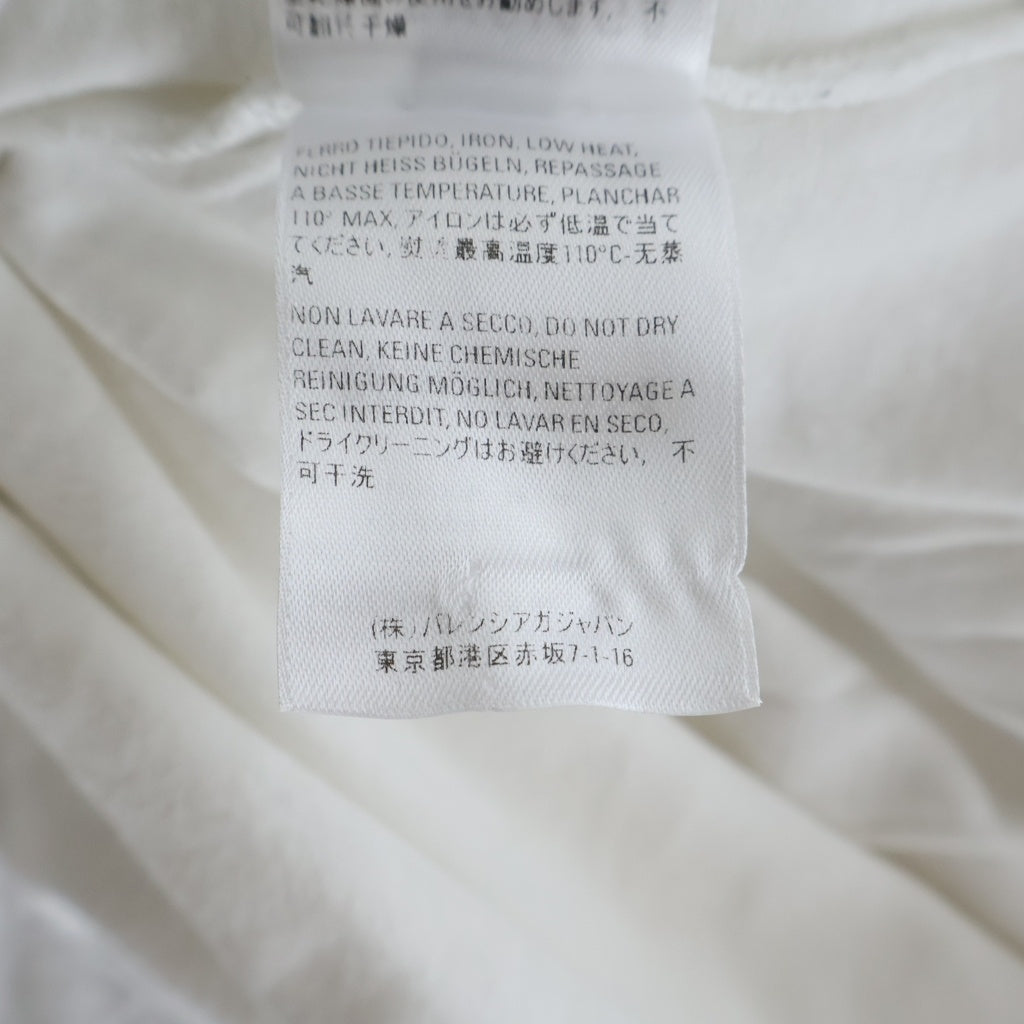 BALENCIAGA(バレンシアガ) 19SS Symbolic Logo Print Tee シンボリックロゴプリント クルーネック 半袖Tシャツ カットソー ホワイト 620969 TIV50