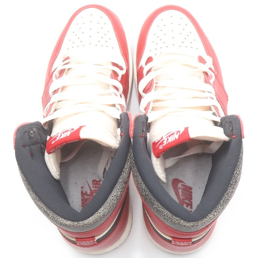 NIKE(ナイキ) AIR JORDAN 1 HIGH OG CHICAGO LOST & FOUND エアジョーダン1 ハイ ロスト アンド ファウンド ハイカットスニーカー レッド/ホワイト US8.5/26.5cm DZ5485-612