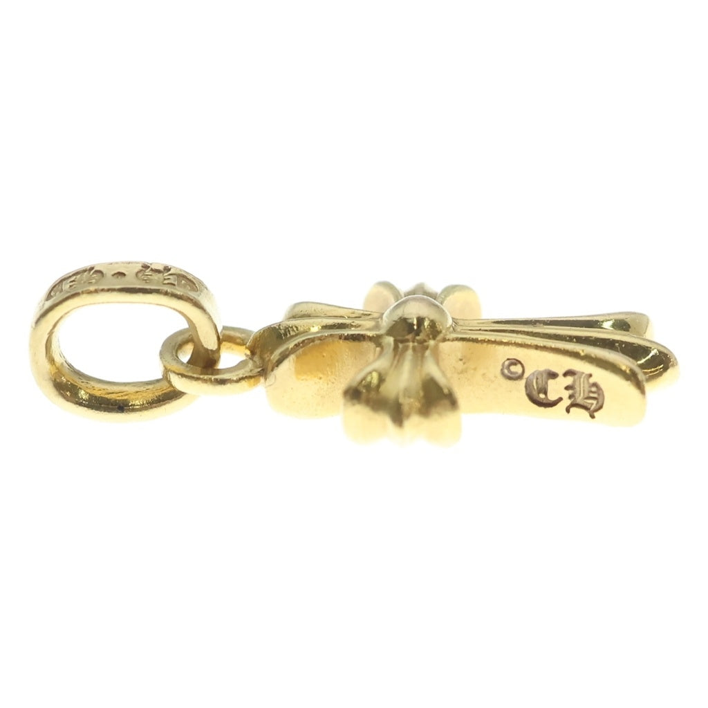 CHROME HEARTS(クロムハーツ) 22K CRS BBYFAT P SAP P ベイビーファット PAVEピンクサファイヤ チャーム ネックレストップ ゴールド