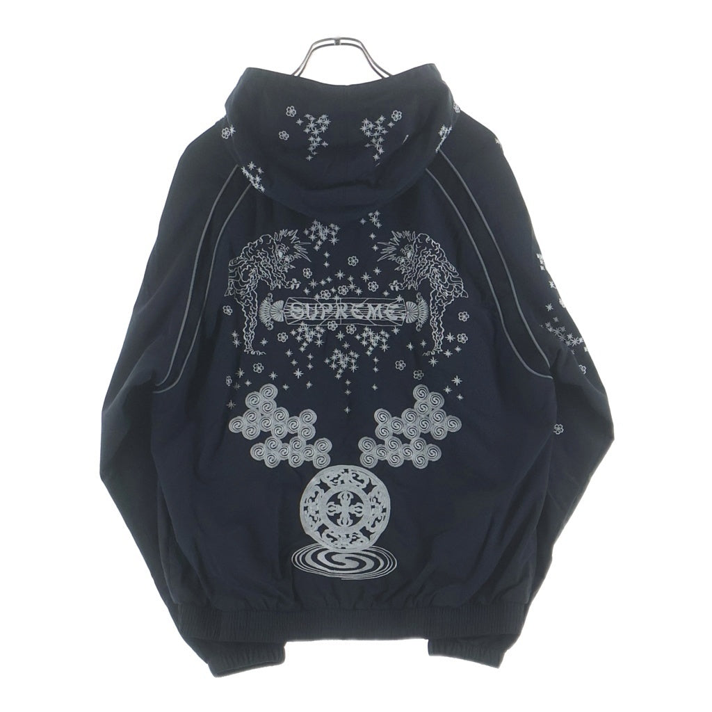 SUPREME(シュプリーム) 22SS ×AOI Glow-in-the-Dark Track Jacket 葵産業 アオイ グロウ イン ザ ダーク ジップアップ トラックジャケット ブラック