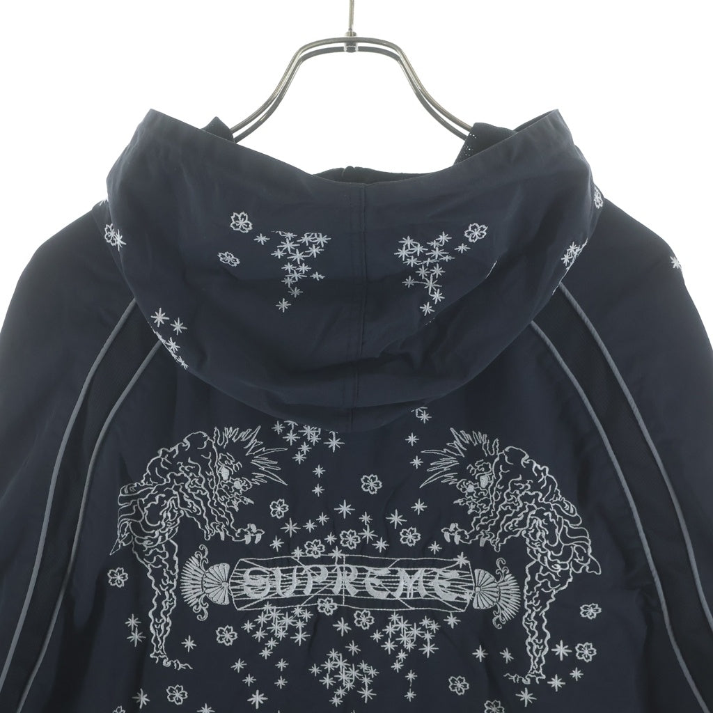 SUPREME(シュプリーム) 22SS ×AOI Glow-in-the-Dark Track Jacket 葵産業 アオイ グロウ イン ザ ダーク ジップアップ トラックジャケット ブラック