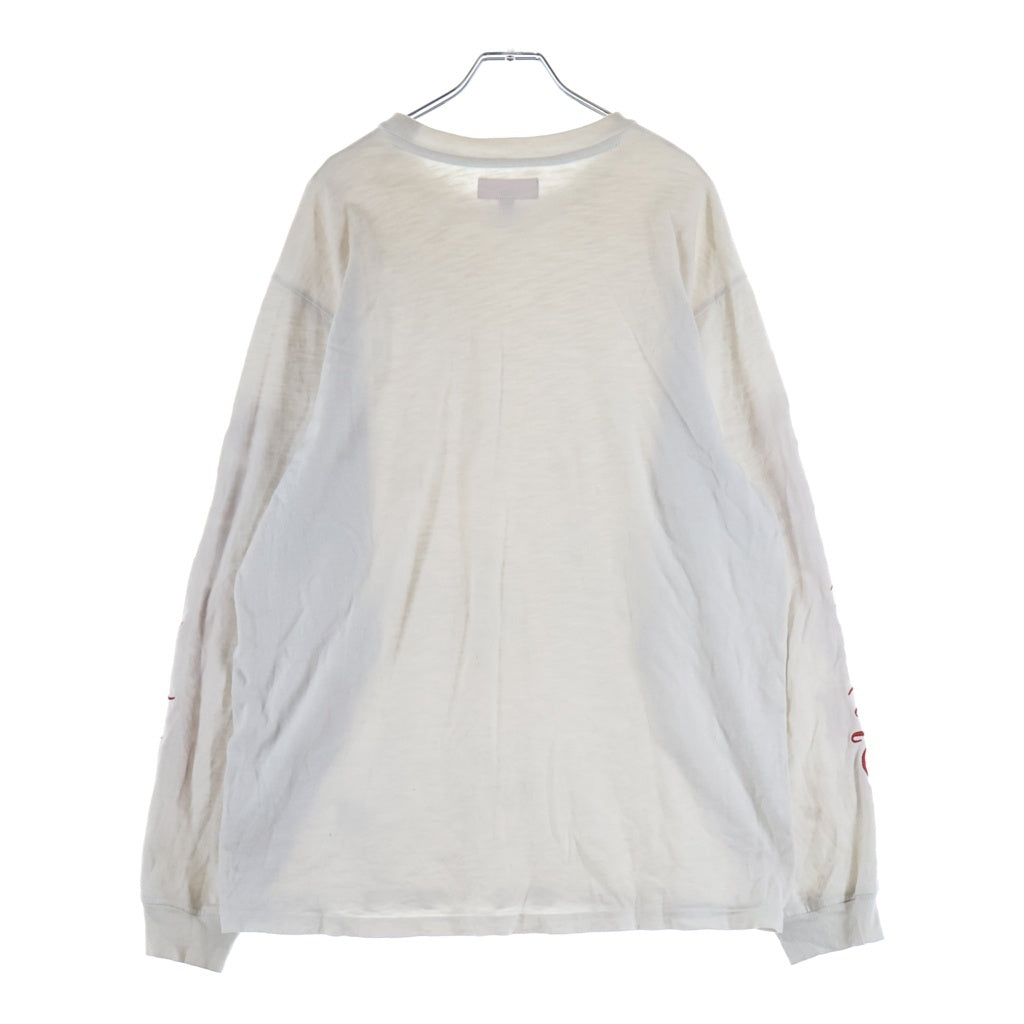 SUPREME(シュプリーム) 24AW Old English L/S Top オールドイングリッシュ 長袖Tシャツ カットソー ホワイト/レッド