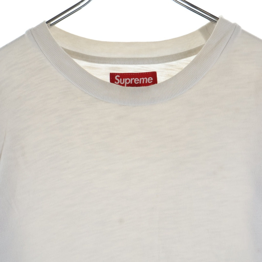 SUPREME(シュプリーム) 24AW Old English L/S Top オールドイングリッシュ 長袖Tシャツ カットソー ホワイト/レッド