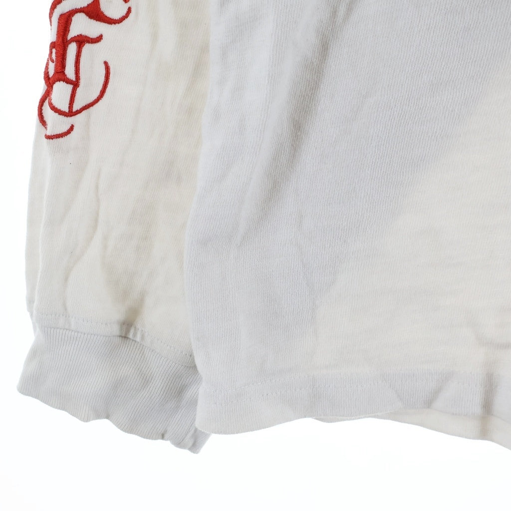 SUPREME(シュプリーム) 24AW Old English L/S Top オールドイングリッシュ 長袖Tシャツ カットソー ホワイト/レッド
