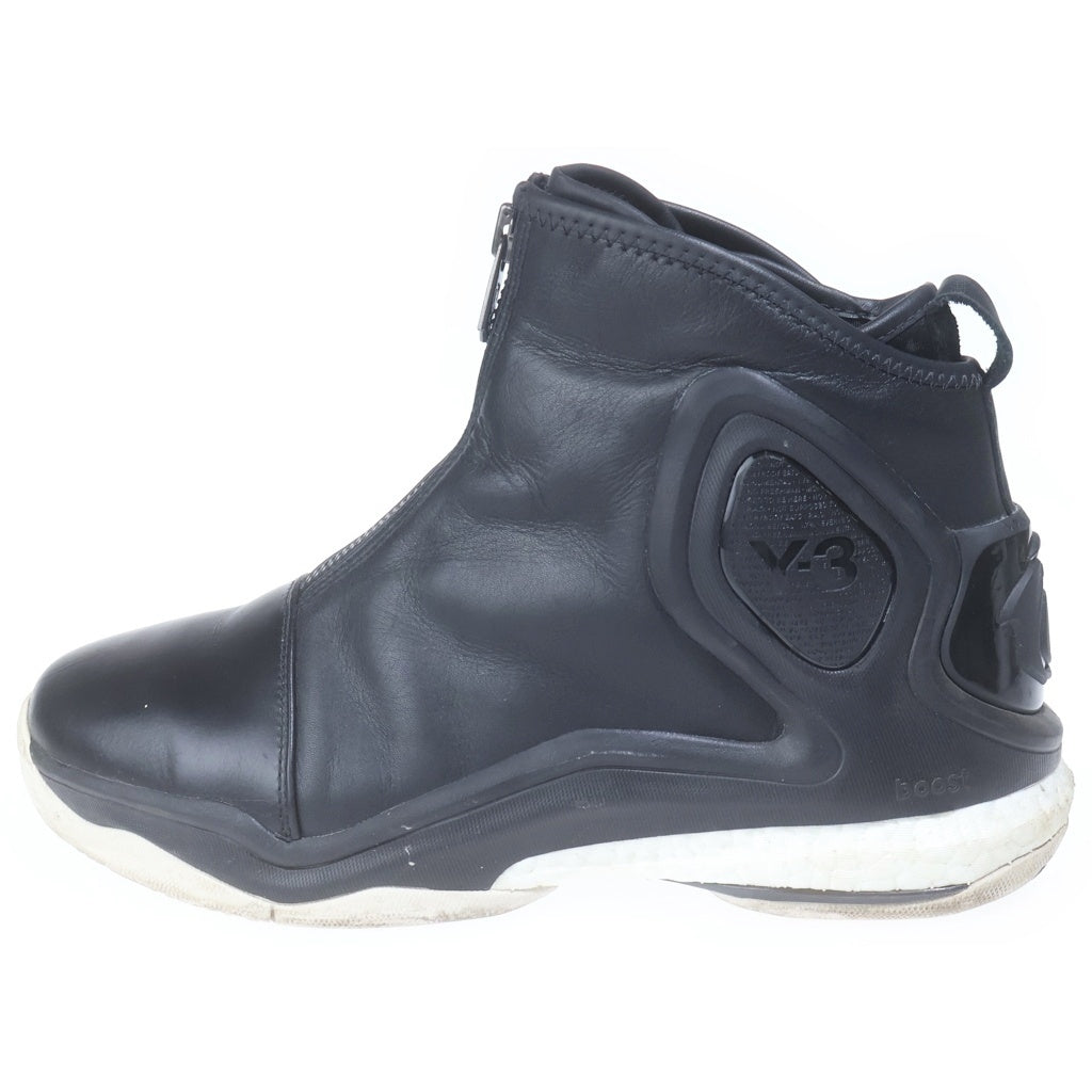 Y-3(ワイスリー) D-ROSE 5 D96332 フロントジップ ハイカットスニーカー ブラック US9/27cm